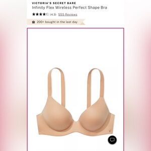 Brand New With Tags Victorias Secret - Infinity Flex Wireless Perfect Shape Bra